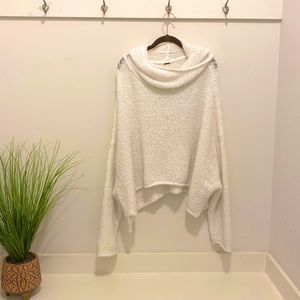 Free People Cream Knit Sweater